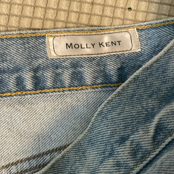 Agolde Blue Distressed‎ Jean Shorts - Image 3