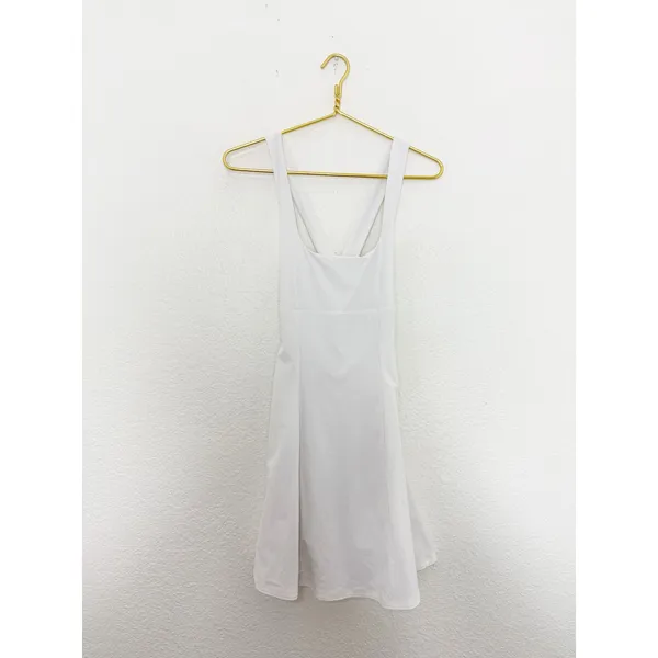 Outdoor Voices Cross Back Dress Size Small Built Shorts Off White Tennis Workout - Image 4