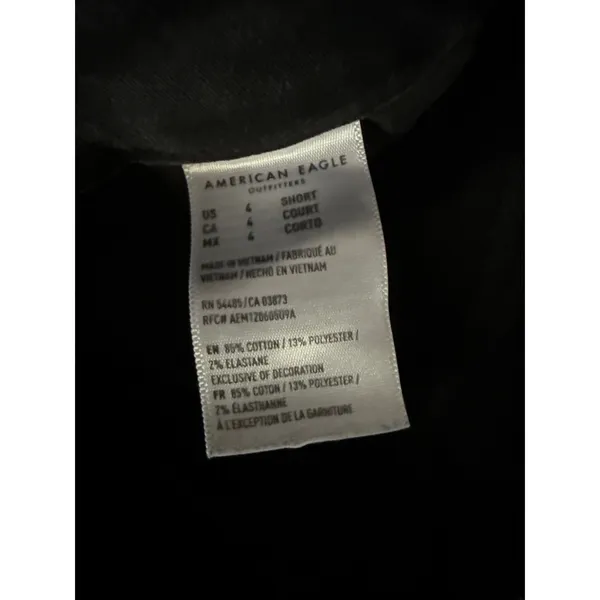 American Eagle Womens 4 Black‎ Next Level Stretch Super High Rise Jeggings - Image 8