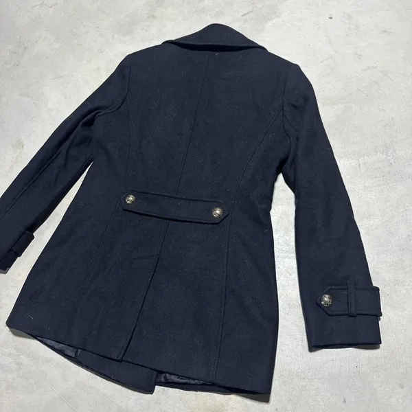 Lauren Ralph Lauren Double-Breasted Wool Blend Peacoat Size 2 Small Vintage - Image 9