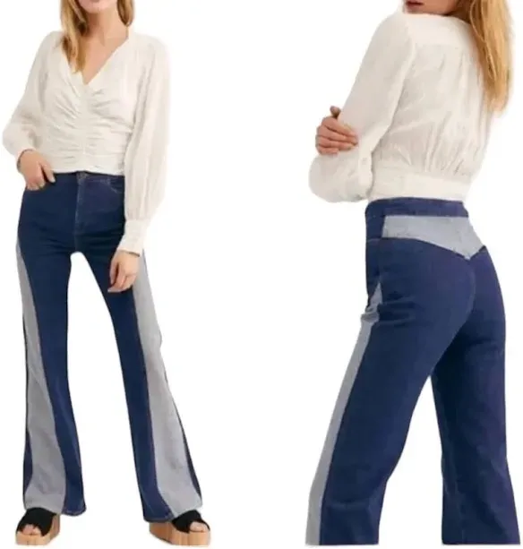 Free People We The Free Flip it And Reverse it Flare Jeans - Image 2