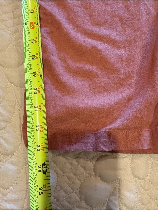 Abercrombie & Fitch Drawstring lined Pants linen blend in Dusty Pink - Image 9