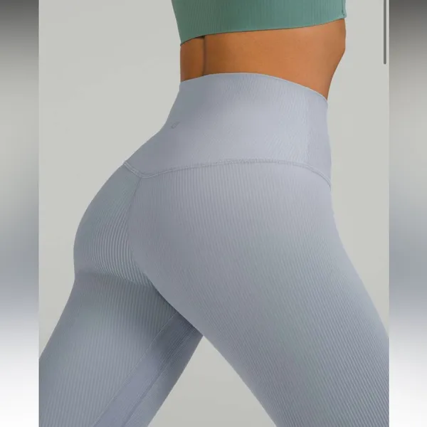 Lululemon align ribbed high rise leggings chambray blue 4 - Image 3