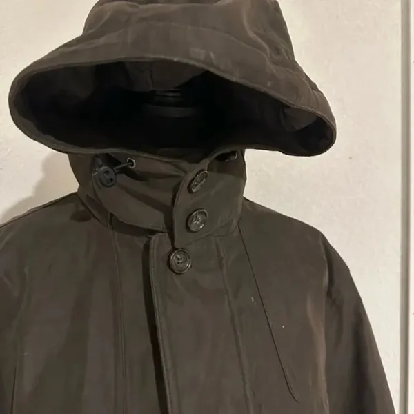 London Fog Brown Heavy Hooded Coat – Size M - Image 4