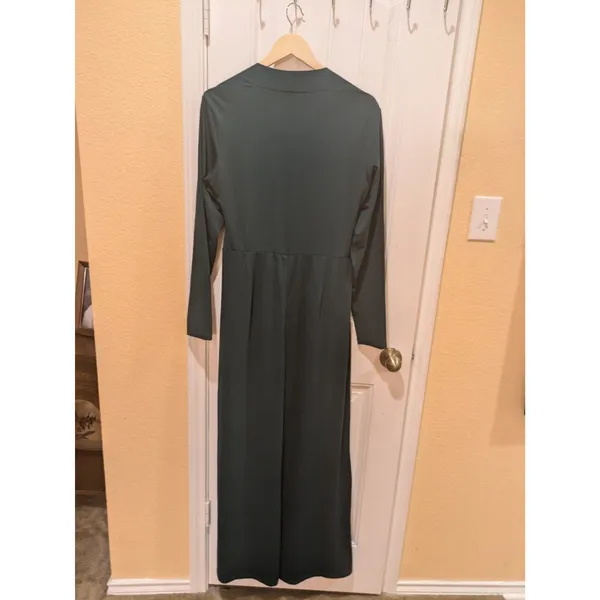 Halara jumpsuit size XL long sleeve green Wide Leg - Image 8