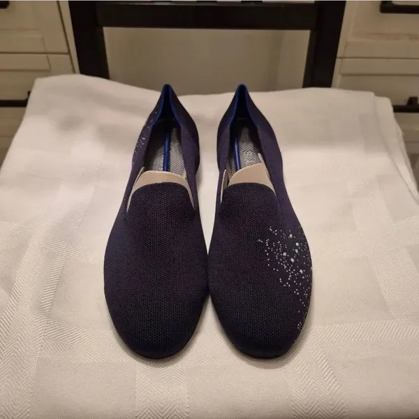NWOB Rothy's Navy Blue Pisces Loafer Shoes - Image 3