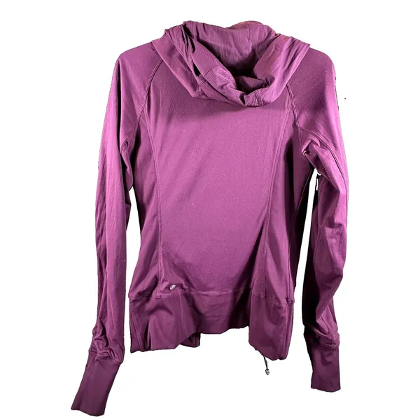 Lululemon In Flux Womens 10 Jacket Regal Plum Purple Reversible Full Zip Hoodie - Image 15