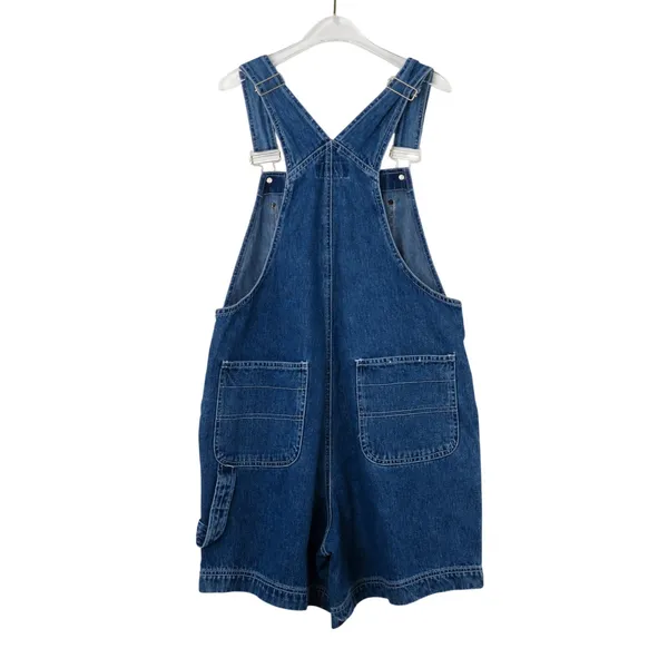 1990s Bill Blass Vintage Overalls Blue Denim Overalls Medium Women's Retro - Image 3