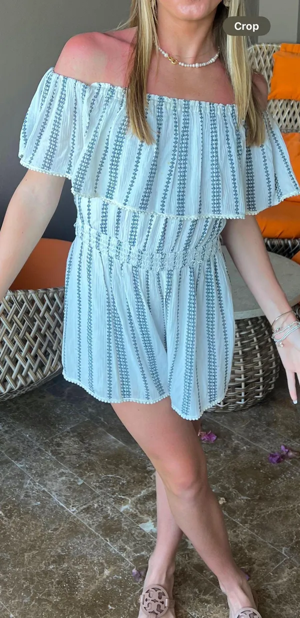 Boutique Striped Romper! Multi - Image 3