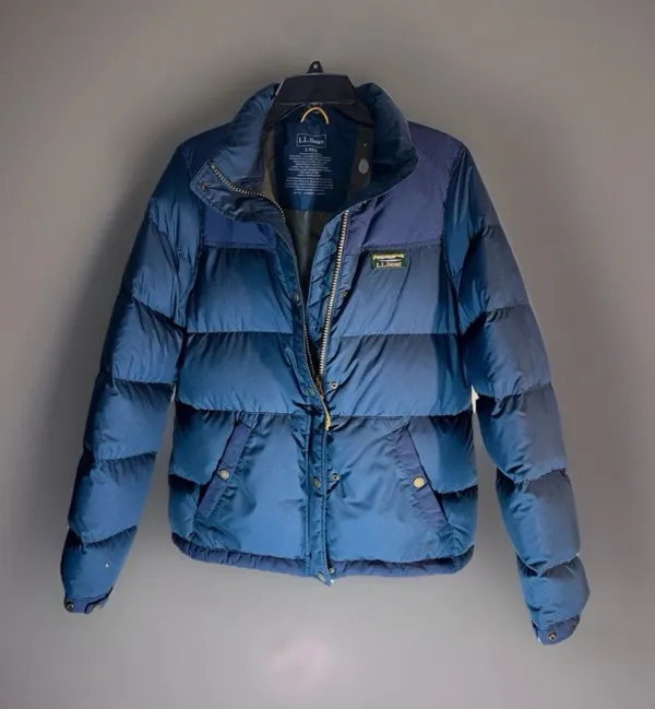 LL Bean Mountain Classic Down Tech Jacket Women's Navy Blue S Puffer Winter Coat - Image 2
