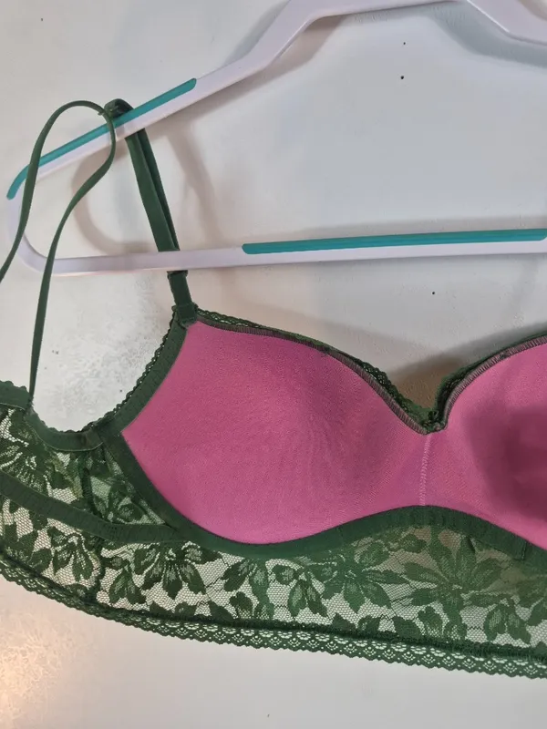 Pink Victoria's Secret Lace Push Up Bralette - Image 8