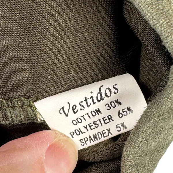 Y2K Vestidos Olive Green Mini Skirt Faux Suede Lace Up‎ M Goblincore Festival - Image 3