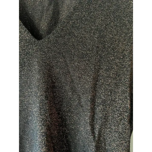 Abercrombie Shimmery Gold Long Sleeve Bodysuit - Image 4