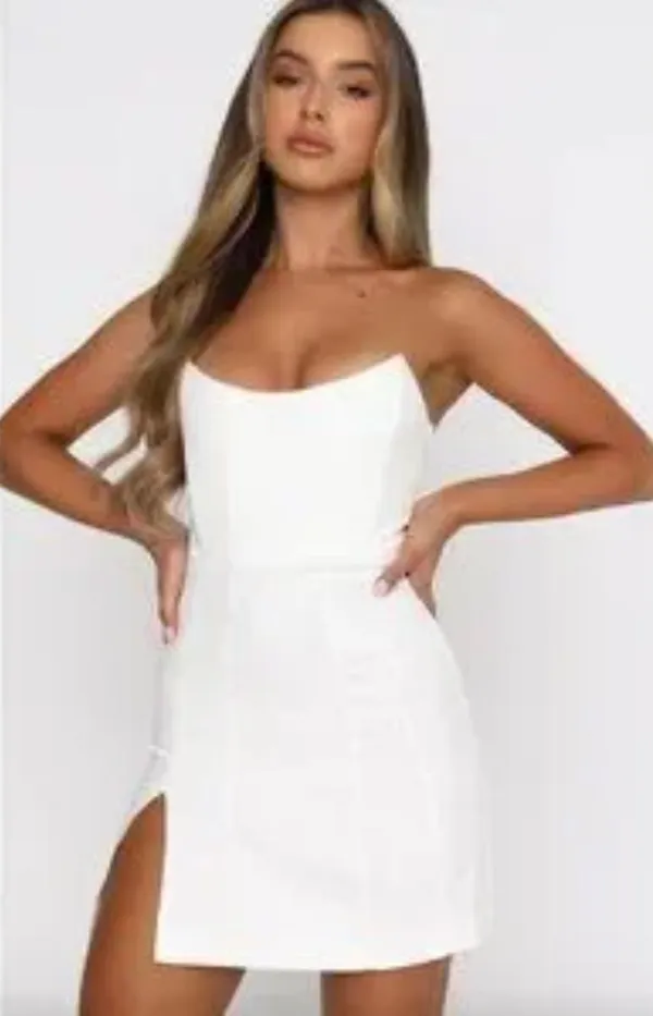 White Fox Change the Tune Mini Dress - Image 2