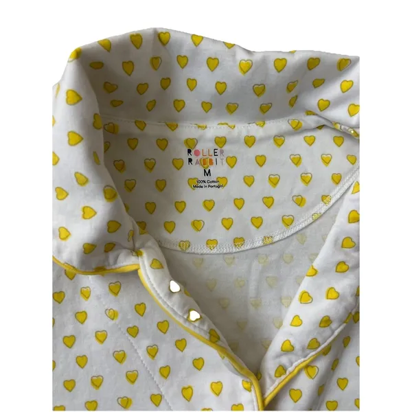 Roller Rabbit Sunshine Hearts Polo Cotton Pajamas Medium Preppy Summer Camp - Image 3