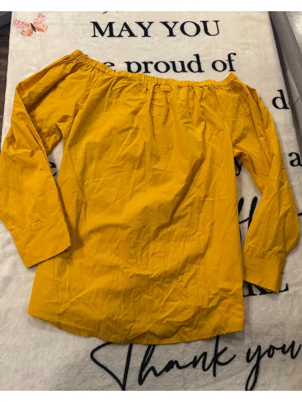 Rodeo Quincy Western-style blouse with an off-the-shoulder design; Size 2XL - Image 3