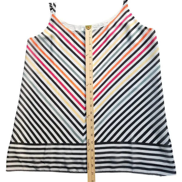Cabin creek Cabi Festival Women Multicolor Cami Top Chevron Striped Relaxed Beach‎ Modern, M - Image 6