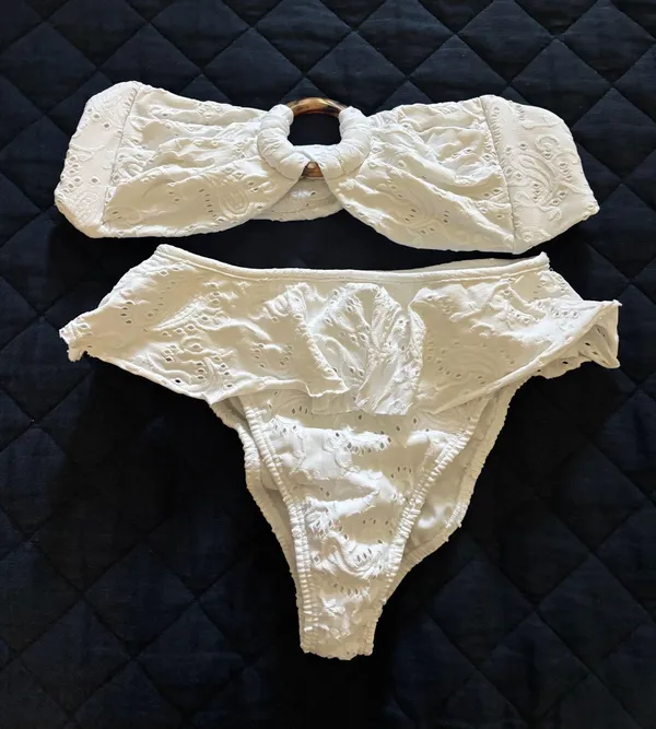 Montce Swim White Bandeau Bikini - Image 6