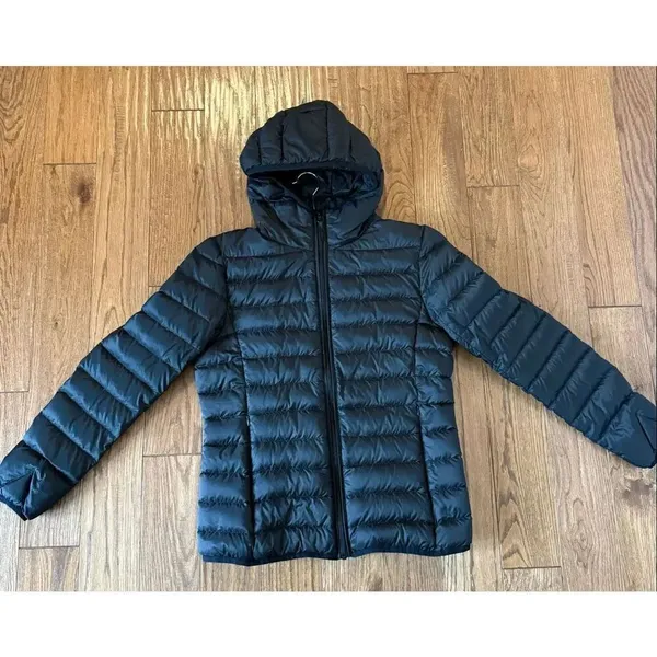 WantDo duck down fill packable black puffer jacket size small - Image 9
