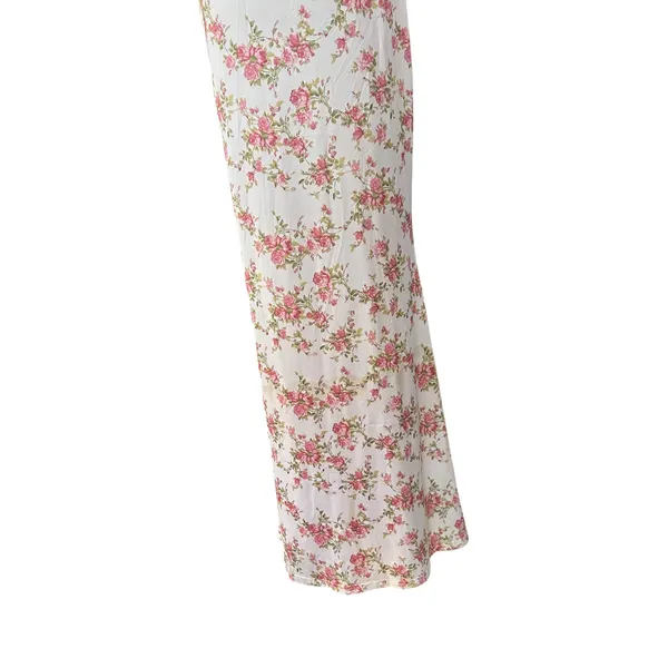 KUTUMAI Women's Summer Floral Bodycon Maxi Dress NWT Coquette Spaghetti Strap LG - Image 5