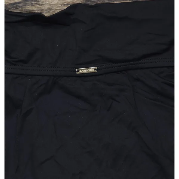 Anne Cole Womens Soft Wide Band Swim Skirt Bikini Bottom MYMB41401 Black M - Image 3