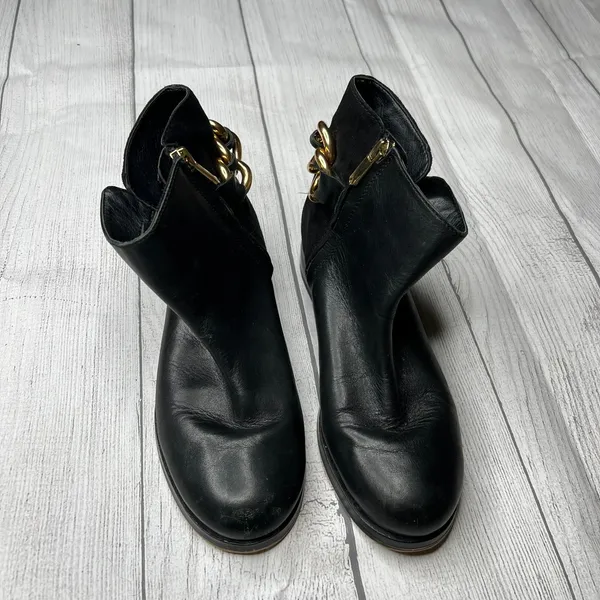 Sam Edelman Chester Bootie Black Leather Suede Ankle Chelsea Boots Sz 8M - Image 3