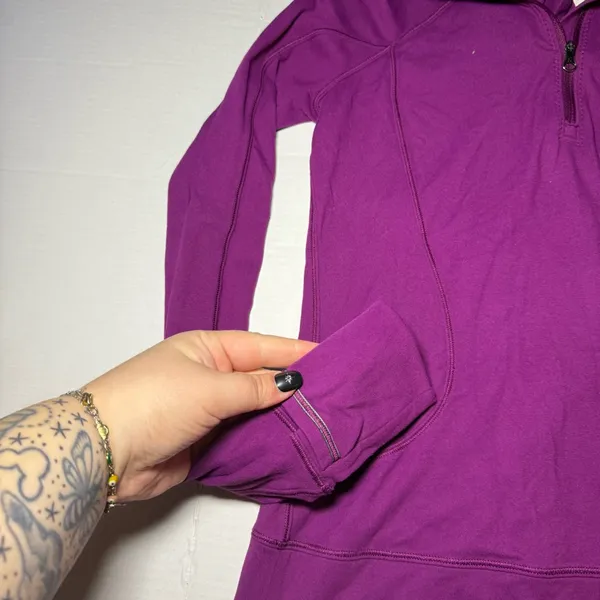 Lululemon Rush Hour 1/2 Zip Long Sleeve in Chilled Grape - Image 2