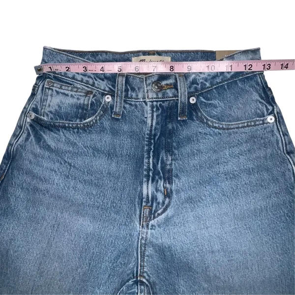 Madewell The Perfect Vintage Straight Jean Medium Wash Blue Denim Women W23 New - Image 4