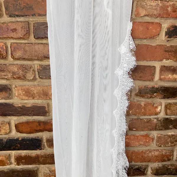 NWT Frederick's of Hollywood White Stephanie Lace Mesh Nightgown w/ Thong Small - Image 4