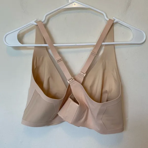 HONEYLOVE Crossover Wireless Mesh Bra Cream Sz Large - Image 7