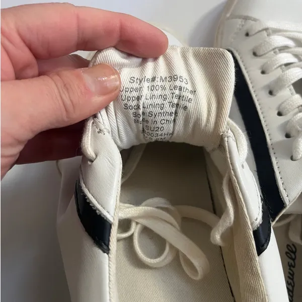 Madewell delia sidewalk low top white/black size 9 - Image 5