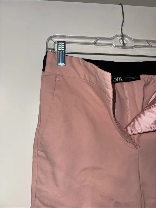 Zara Women’s Classic Slim Pants in Dusty Rose Size Medium - Image 5