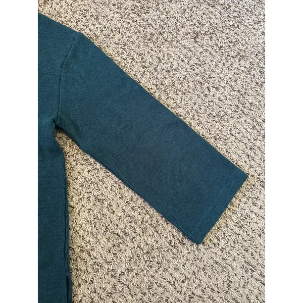 Old Navy Women's Cozy Dark Teal Mock-Neck Oversize Sweater Size Medium - Image 8
