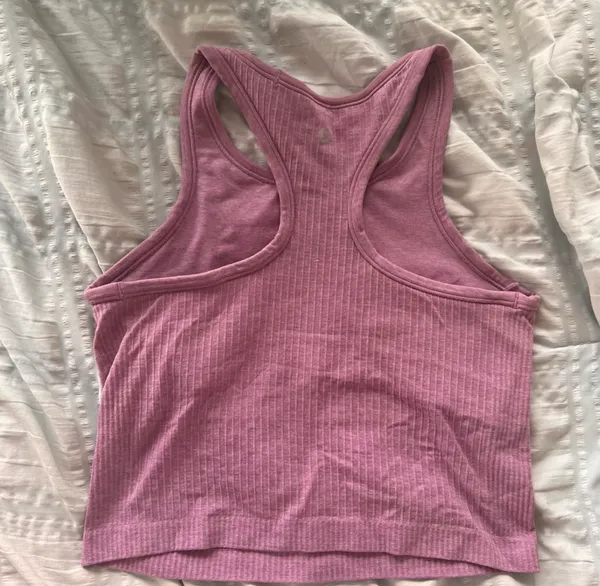 Ebb to Street Racerback Crop Tank Wisteria Purple - Image 4