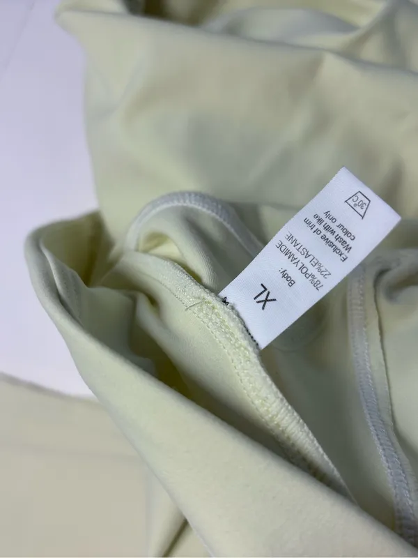MFVIM 2 Piece Set Lemon Chiffon Yellow Workout Set Fits Like Small (Tag XL) NWOT - Image 6
