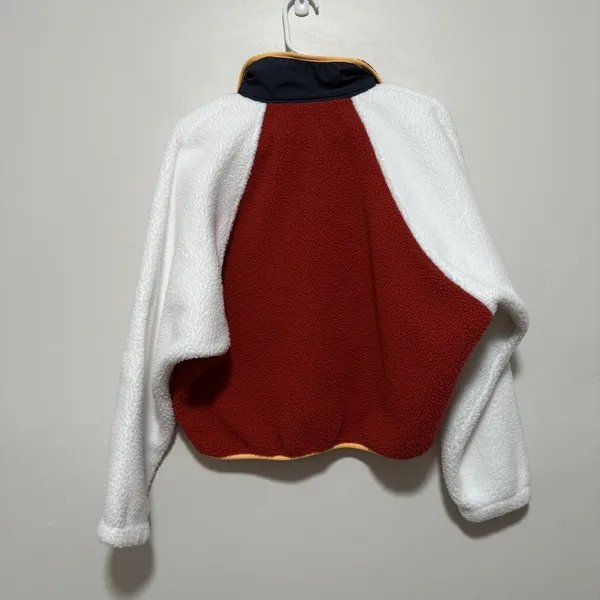 Free People Movement Hit The Slopes Colorblock‎ Fleece Pullover Red Sport Combo - Image 6