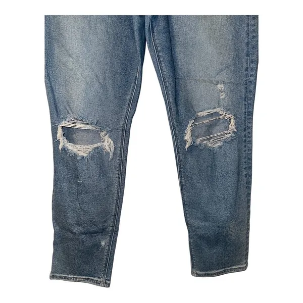 American Eagle Womens Stretch Ripped Curvy Mom‎ Jeans, Size 8 LONG - Image 2