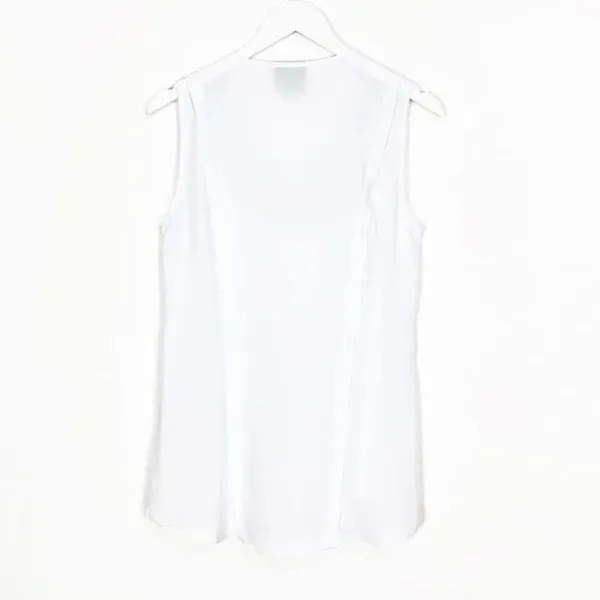 ✨Anthropologie Maeve La Vista White Cutout V-Neck Structured Tank✨ - Image 9