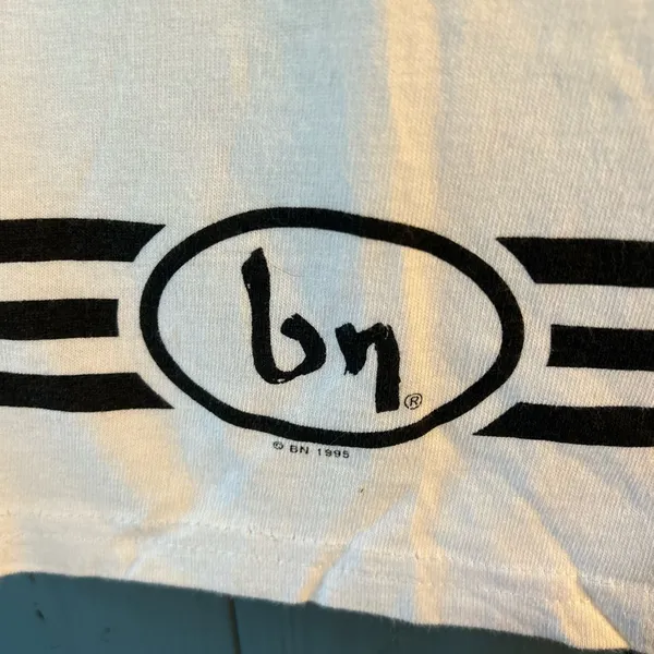 Vintage 1995 Blanc Noir White Crop Tank Top with Black Trim | Size M Y2K Grunge - Image 2