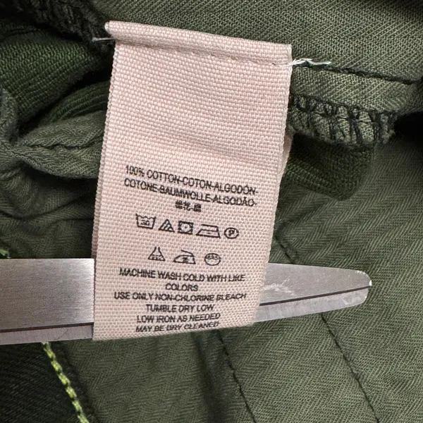 Free People We‎ The Free Commander Cutoff Denim Camo Shorts Military Green Cargo - Image 8
