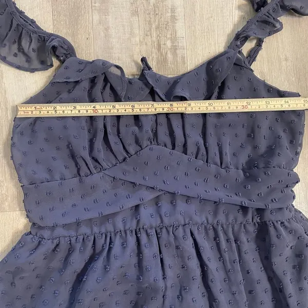 NWT Altar’d State navy blue dot babydoll dress size Large - Image 6