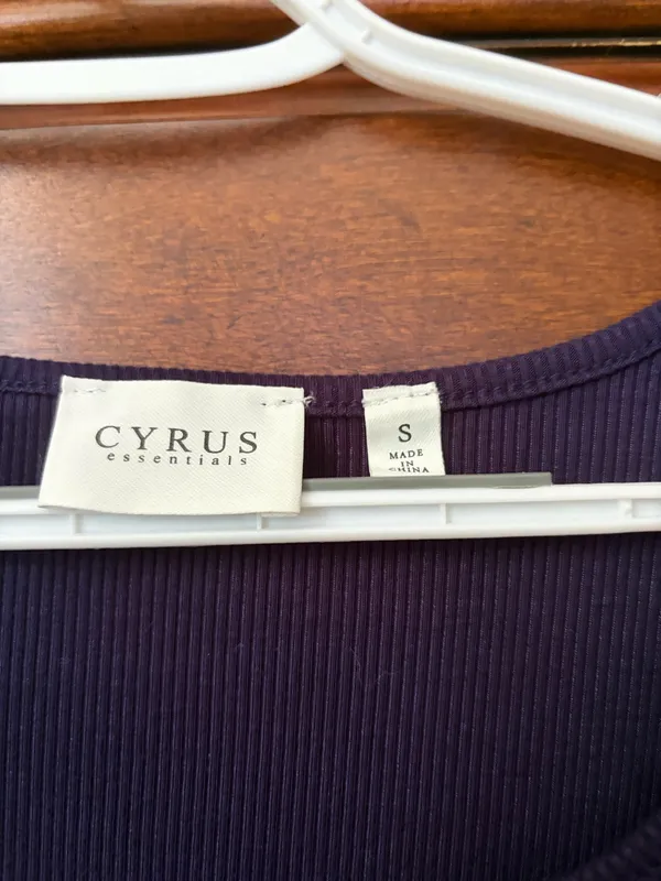 TJ Maxx Navy blue square neck top - Image 3