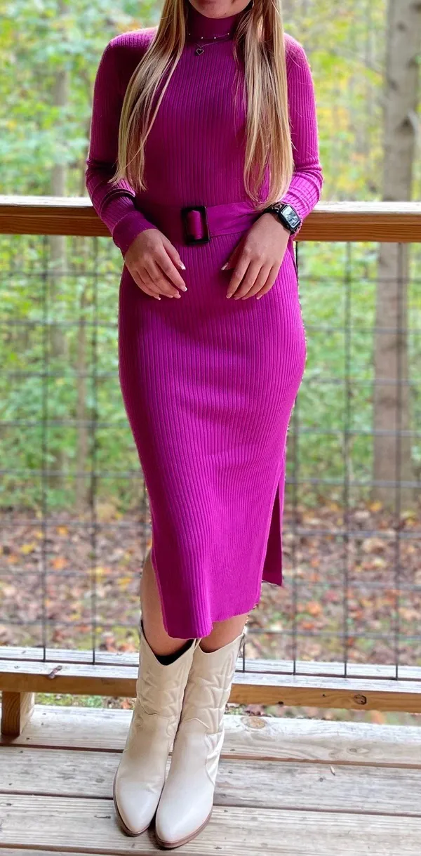 Women Sexy Sweater-dress - Image 2
