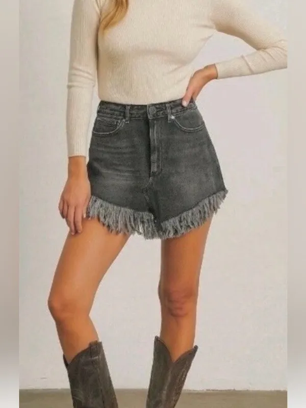 Like New Free People We The Free Bailey Black Denim Skirt Size 30 - Image 3