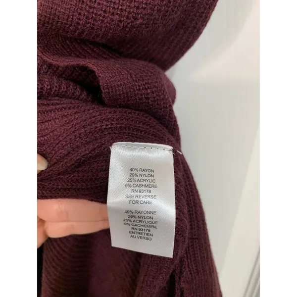 T TAHARI‎ Pocket Cardigan In Bourgogne size XS NWT $98 - Image 5