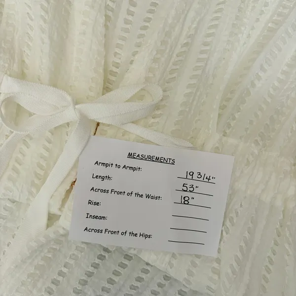 Anthropologie LILKA Eyelet White Cloud Swim Cover Up Maxi Dress Duster Medium - Image 15