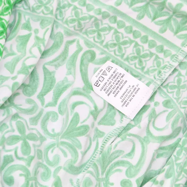 NWT Sam and Jess Womens V-Neck Cap-Sleeve Shirt Top TA3718766W Poison Green S - Image 5
