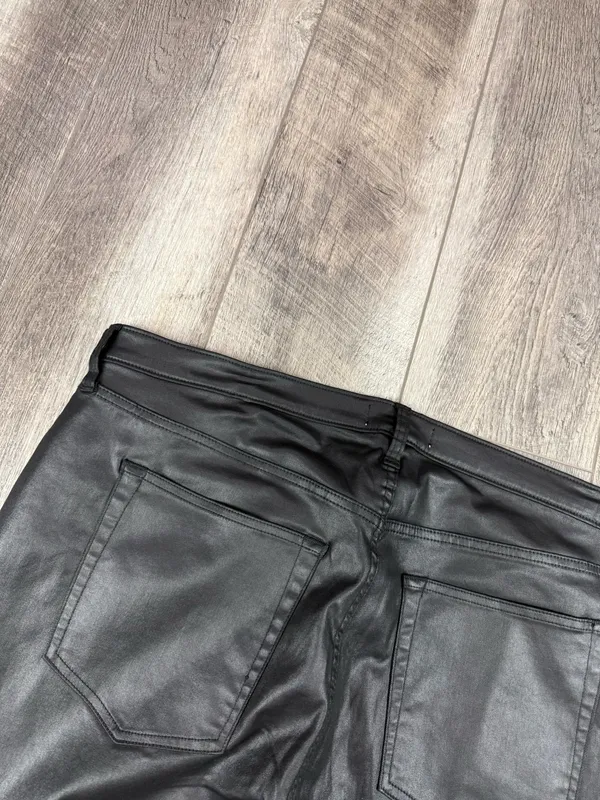 Abercrombie Black Leather Pants - Image 20