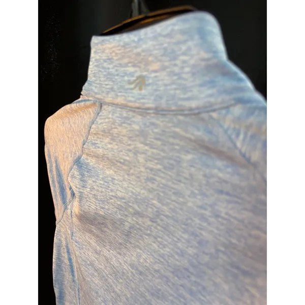 Ideology Womens Blue Space Dye Full Zip Active Jacket Thumbholes‎ XS - Image 7
