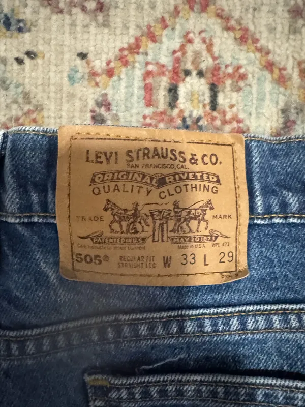 vintage 1996 orange tab Levi’s jeans 33×29 - Image 5